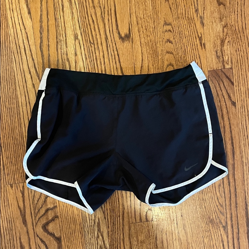 Nike Black Shorts with White Waistband